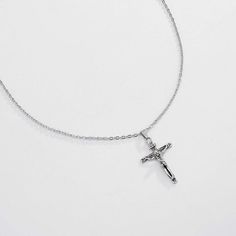 DescriptionStainless Steel Retro Cross Pendant NecklaceSpecificationChain size: 23"Charm pendant: 2.1" Weight: 0.5 oz/pcsMaterial: Stainless SteelChain Color:silverStyle: Hip HopOccasion: Birthdays gift. Graduation gift. Christmas gift. Valentines gift. Halloween gift. Mother's Day gift. Wedding gift and the other occasionsProduct FeaturesBe part of the latest fashion trend with this handcrafted custom stainless steel necklace. it is the perfect accessory to any outfit. smart or casual. It also serves as a fantastic gift for someone special.The special design will make you look unique.combine vintage with current trend elements.integrate punk and hiphop culture in a more rebellious way.This beautiful and stylish cross pendant necklace is ideal for you to wear on any occasions making you mo Crucifix Clavicle Chain Jewelry For Gift, Crucifix Clavicle Chain Jewelry Gift, Silver Charm Necklace For Birthday, Metal Cross Necklace With Adjustable Chain For Gifts, Silver Cross Jewelry For Mother's Day, Crucifix Charm Necklace For Gift, Crucifix Charm Necklace As Gift, Spiritual Cross Necklace With Silver Chain For Gift, Silver Cross Pendant Charm Necklace