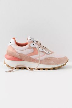 Remi Sneakers | Free People Rose Peach, Sneaker Shopping, Boho Clothing, Boho Outfits, Shoe Collection, Color Coding, Free People, Lace Up, Heels