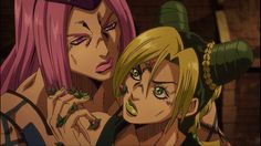 Jolyne And Anasui, Matching Pfp Manga, Jojo Characters, Pfp Manga, Matching Pfps