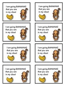 i am going bananas in my class magnets for classroom or home use, set of 6