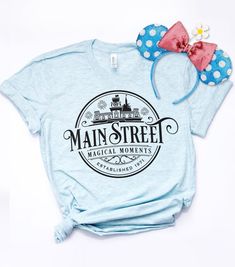 Disney Main Street USA Shirt for Men and Women Disney | Etsy Disney Main Street, Disney Cruise Shirts, Disney Family Vacation Shirts, Disney World Outfits, Disney Family Vacation, Main Street Usa