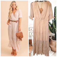 Gorgeous Anthropologie Listicle Boho Style Maxi Dress In The Color Cream. Ruffled Style Sleeves. Lining Underneath. You Can Pair This Up With Any Belt, Hat And Beautiful Jewelry! Size: Medium Bust: 16 1/2 In And Stretches To About 24 In Waist: 14 1/2 Ans Stretches To About 24 In Length: 52 1/2 In Sage Maxi Dress, Navy Blue Maxi Dress, Cute White Dress, Pocket Maxi Dress, Yellow Maxi Dress, Purple Maxi Dress, Paisley Maxi Dress, Ruffles Fashion, Red Dress Boutique