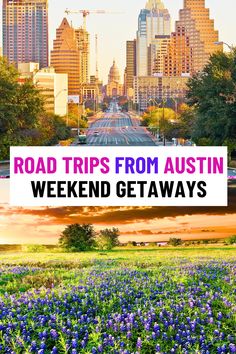 road trip from austin to weekend getaways in the capital of australia with text overlay