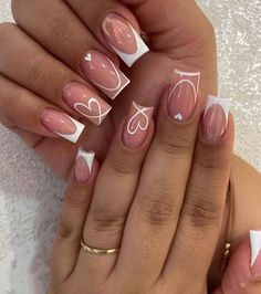 Classic Fancy Nails, First Date Nails, French Tips Designs, Cheer Nails, Acrylic Nail Application, Nail Application, Short Fake Nails, Formal Nails, Excess Skin