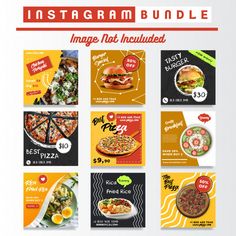 the instagram bundle includes images, not included for each individual to use in this postcard