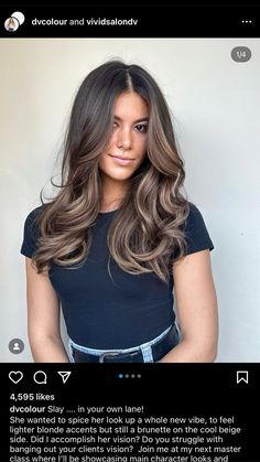 Winter Balayage Dark Hair, Dark Hair Summer Highlights, Winter Hair Colours Brunette, True Winter Blonde Hair, January Hair Color Ideas 2024, Burnett Hair Color Ideas For Summer 2024, Balayage Hair Fair Skin, Long Brunette Balayage Hair, Fall Hair Colors Straight