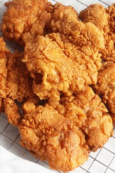 some fried food is in a plastic container