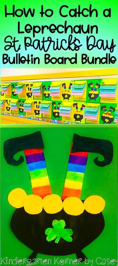 an image of a st patrick's day bulletin board