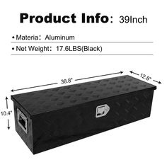 the product info is shown with measurements for its storage box and contents to be packed in