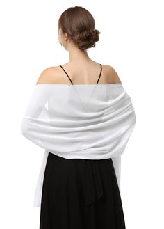 PRICES MAY VARY. Two sizes of the Wedding Stole are available, 200*48cm and 200*73cm Material: High Quality upgraded chiffon fabric, Featuring with Lightweight, Soft, Smooth, super Comfortable and Breathable. suitable for all seasons. This soft chiffon shawl is perfect as a must-have accessory for your evening dress, wedding dress, bridesmaid dress, cocktail dress, prom dress, party dress, homecoming dress, long beach dress. Wear this Soft Bridal Scaf with your dress, make you get more complimen Chiffon Shawl, Long Beach Dress, Chiffon Evening Dresses, Evening Cocktail, Chiffon Scarf, Chiffon Fabric, Shawls And Wraps, Bridal Wedding, Scarf Shawl