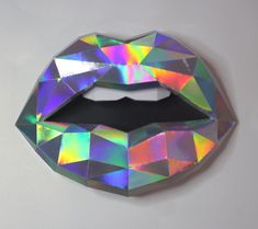 3D paper lips are trendy right now and will make a perfect decor for your dressing room, salon, or even your home. It also makes for a perfect gift to your girlfriend that loves makeup, a makeup artist, a dentist, a lip artist or anyone really ...because EVERYONE HAS LIPS. Your paper lips can be fully customized to suit your color and any other add-ons.  Lips come assembled and ready to hang. This listing is for one holographic paper lips. Lip Room Decor, Lips Bathroom Decor, Paper Lips, Lips Mirror, Lip Art For Sale, Home Studio Office, Lips Decor, Holographic Lips, Makeup Wall Art