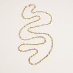 Fine Link Rope Necklace - SUPER Extra Long Elegant Link Chain Lariat Necklace, Elegant Lariat Necklace With Link Chain, Elegant Lariat Link Necklace, Elegant Lariat Necklace With Cable Chain For Formal Occasions, Oval Link Cable Chain Necklace For Layering, Luxury Lariat Cable Chain Necklace, Timeless Cable Chain Necklace For Layering, Elegant Long Necklace With Cable Chain, Elegant Long Cable Chain Necklace