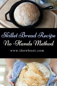 Skillet Bread Recipe Hands Free Method Iron Skillet Bread Recipes, Cast Iron Skillet Bread Recipes, Skillet Bread Recipes, Cast Iron Skillet Bread, Iron Skillet Bread, Cast Iron Bread Recipes, Egg And Bread Recipes