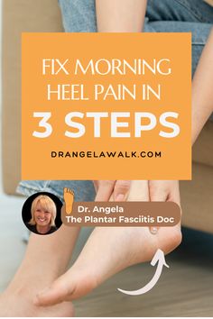 Fix morning heel pain and plantar fasciitis with 3 exercises | Dr. Angela | The Plantar Fasciitis Doc | Learn how to resolve morning heel pain with the most effective exercises and stretches. Discover the best home remedy for painful heels and best shoes for heel pain and plantar fascia pain. Watch the full video here. My Top 3, Effective Exercises, Free Guide, Home Remedies, Good Things