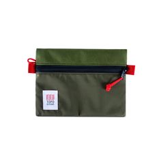 Front product shot of Topo Designs Accessory Bag in "Medium" "Olive". Practical Rectangular Travel Accessories With Zipper Pocket, Practical Rectangular Travel Accessories With Zipper, Multifunctional Cases With Zipper Pouch For Everyday Use, Functional Organizer With Removable Pouch, Functional Rectangular Organizer With Removable Pouch, Multifunctional Case With Zipper Pocket For Everyday Use, Multifunctional Everyday Zipper Pouch Case, Functional Rectangular Cases With Zipper Pouch, Functional Rectangular Pouch For Daily Use