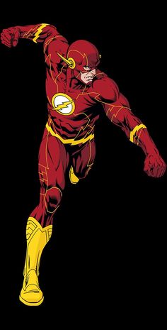 the flash running with his arm out