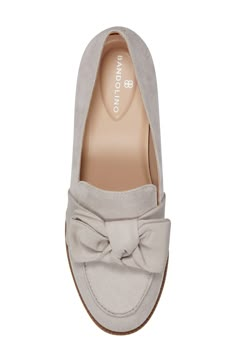 A sophisticated bow details the vamp of a slip-on loafer for a casual chic attire. Sizing: True to size. M=standard width. 1" heel Round apron toe Bow detail Slip-on Synthetic upper, manmade sole Imported Classy Perfume, Winter Work Shoes, Casual Work Shoes, Casual Shoes Women Flats, Tied Ribbon, Classy Clothes, Work Shoes Women, Comfort Shoes Women