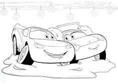 cars coloring pages for kids to print out and color with the characters from disney's cars