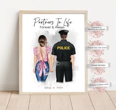 a police poster with the words patrol to life, forever and always written on it