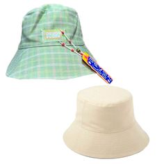 Reversible Lack Of Color X Devon Lee Carlson Bucket Hat Green, Yellow, & Pink Plaid Design Create Your Own Design On The Reverse Side Using The Fabric Markers Included With This Adorable Bucket Hat. A Dangling Attached Tag Can Also Be Used As A Bracelet Or Anklet. This Is An Australian Hat Brand Nwt Size S/M Green Reversible Hat For Spring, Green Reversible Spring Hat, Reversible Green Sun Hat For Spring, Spring Reversible Cap Sun Hat, Reversible Flat Brim Bucket Hat For Spring, Australian Hat, Devon Lee Carlson, Straw Boater Hat, Black Wool Hat