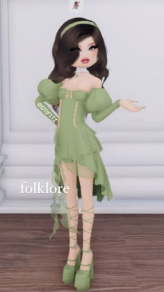 Dti Outfits Green Theme, Green Dress To Impress Roblox Game, Fav Aesthetic Outfit, Green Dress To Impress Outfit