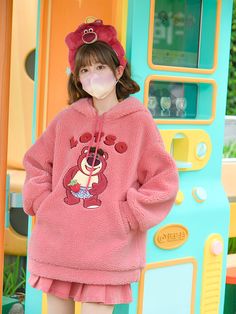 Hoodies – ntbhshop Lotso Bear, Kawaii Harajuku Fashion, Liv And Maddie, Pink Teddy Bear, Kawaii Harajuku, Bear Hoodie, Kawaii Fashion Outfits, Easy Trendy Outfits, Harajuku Fashion