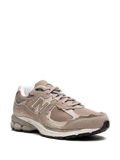 New Balance 2002RD "Driftwood/Sea Salt" Sneakers - Farfetch New Balance Sneakers, Us Man, Laid Back Style, Sneaker Shopping, Luxury Retail, Sea Salt, Patch Logo, New Balance, Men's Shoes