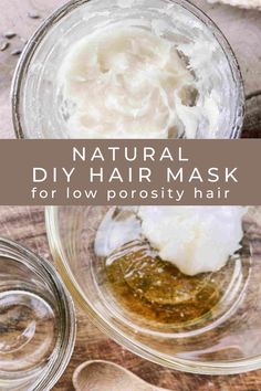 Baby Oil Hair, Type 2 Hair, Moisturizing Hair Mask, Low Porosity Hair, Hair Mask Recipe, Homemade Hair Mask, Low Porosity, Diy Hair Masks, Coconut Oil Hair Mask