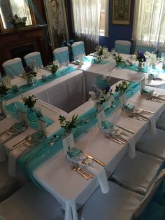 a table set up for a formal dinner