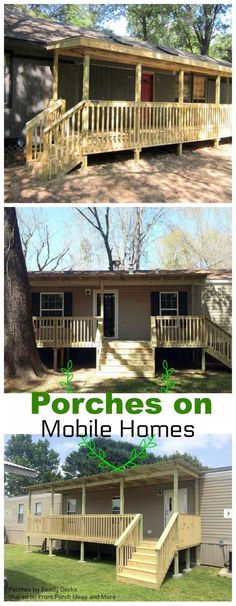 before and after pictures of mobile home porches