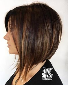 Bob Hair Color, Bob Haircuts For Women, Brown Hair With Highlights, Modern Salon