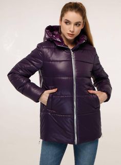 Purple Puffer Jacket, Womens Jackets, Down Coat, Puffer Jacket, Winter Coat, Down Jacket, Favorite Outfit, Ukraine, Puffer