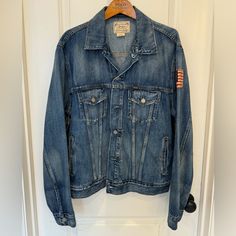 Never Worn Denim Jacket. Perfect Condition. Coats Men, Ralph Lauren Jacket, Adidas Track Suit, Tracksuit Jacket, Twill Jacket, Quarter Zip Jacket, Vintage Polo Ralph Lauren, Vintage Polo, Ralph Lauren Blue