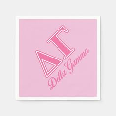 a pink poster with the words delta gana on it and an image of a triangle