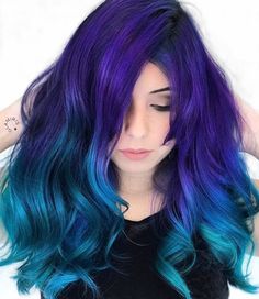 Turquoise Hair Ombre, Aqua Hair, Teal Hair, Turquoise Hair