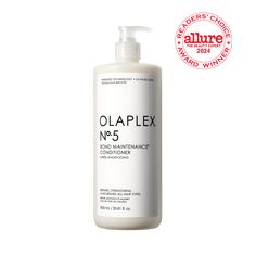 ABOUT Nº. 5 Liter Go big and get more No. 5 The #1 Prestige Conditioner* in a full liter.  This hydrating conditioner nourishes hair for visibly healthy, shiny, irresistibly soft hair with a silky slip to prevent tangles.  With scientifically proven and patented OLAPLEX Bond Building Technology™ to maintain strong hair and help protect it from everyday stressors that cause damaged hair, split ends, and frizz by re-linking broken bonds.  Color safe.  For all hair types.  Now in a liter-size bottle with a pump.  Visible Hair Benefits: -Soft, shiny, hydrated hair with a silky slip  -Prevents frizz, flyaways, and tangles -Reduces damage and split ends Broken Bonds, Hydrate Hair, Beauty Inside, Nourishing Hair, Split Ends, Strong Hair, Soft Hair, Shiny Hair, No 5