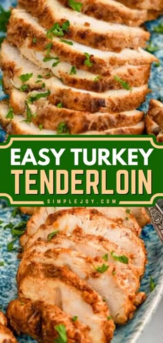 Out of healthy food ideas? This Turkey Tenderloin is the perfect turkey breast tenderloin that rests in the best marinade. Have a delicious dinner without guilt with this healthy dinner recipe! Turkey Breast Tenderloin, Best Marinade, Small Turkey, Healthy Low Carb Dinners