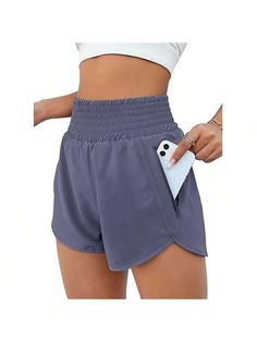 Quick-drying fabric: keeps you cool and comfortable while exercising.
Double Layer Design: These high-waisted shorts feature an outer side split design to provide breathability and a wider range of motion. The inner layer design provides elastic support and protection.
Zipper pocket: These women's fitness shorts have a zipper phone pocket on the left side, which can hold the phone well during workouts.
Applicable occasions: These lined running shorts are perfect for exercise, yoga, cycling, volleyball, tennis, beach, swimming, everyday, cycling, jogging, mountain, fitness, training, summerWomen's Sports Shorts High Waist Running Shorts Pocket Sports Shorts Gym Elastic Workout Shorts Sports Shorts Blue     Plain    Women Outdoor Apparel, size features are:Bust: ,Length: ,Sleeve Length: Elastic Workout, Women's Sports Shorts, Workout Shorts Women, Womens High Waisted Shorts, Womens Athletic Shorts, Fitness Shorts, Sporty Shorts, Sports Shorts Women, Exercise Yoga