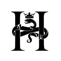 the letter h with a crown on it