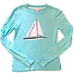 Nutica Super Cute Aqua Sweater Super Soft 60% Cotton Blend Very Soft And Comfortable Nwot Condition Approx Measurements Lying Flat & Unstretched: Pit To Pit:17” Shoulder To Bottom: 22” Blue Crew Neck Preppy Tops, Preppy Blue Crew Neck Tops, Blue Preppy Crew Neck Top, Blue Cotton Tops For Boating, Aqua Sweater, Blue Crewneck, Crewneck Sweater, Aqua Blue, Crew Neck Sweater