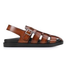 With their timeless design and superior craftsmanship, the Men's Stacy Adams Montego Sandals are the perfect companion for summer outings, beach vacations, or casual weekends. Pair them with shorts and a polo shirt for a laid-back look or dress them up with linen trousers for a more refined ensemble. Wherever your adventures take you, these sandals will keep you looking and feeling your best. Open toe, Adjustable buckle strap for a custom and secure fit, Lightly padded footbed, Breathable fabric Classic Sandals For Vacation In Spring, Classic Sandals For Spring Vacation, Brown Sandals For Summer Outings, Classic Summer Vacation Sandals, Brown Summer Vacation Sandals, Leather Sandals For Summer Vacation, Brown Sandals For Summer Vacation, Brown Summer Sandals For Vacation, Brown Leather Sandals For Summer Outings