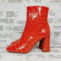 New Brand Sam Edelman Model Codie Size 8.5 Colour Red Pattern Snake Print Type Boots Style Ankle Sam Edelman Shoes, Red Pattern, Snake Print, Sam Edelman, Fashion Boots, Bootie Boots, Ankle Boots, Brand New, Women Shoes