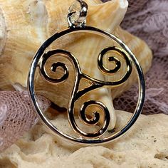 Arawn Celtic Spiral Necklace Celtic Spiral, Celtic Traditions, Spiral Necklace, Celtic Knot Designs, Wiccan Jewelry, Celtic Knot Ring, Three Fold, Pagan Jewelry, Irish Jewelry