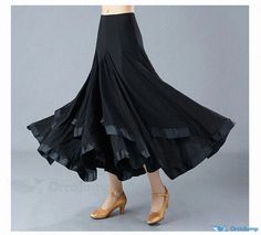 Orcajump - Waltz Social Dance Skirt, Modern Square Dance Half-Skirt, and Long Dance Skirt for Ballroom Dancing Social Dance, Square Dance, Ballroom Dancing, Dance Skirt, Half Skirt, Modern Square, Waltz, Skirt Pattern, Dance Dresses