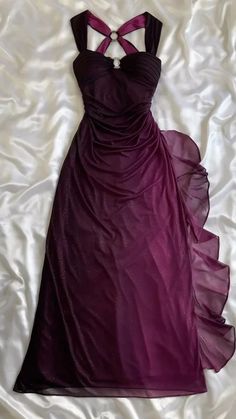 Charming Straps Ombre Grape Backless Long Chiffon Prom Dress Evening D – shinydress Purple Dresses For Wedding Guest, Aliexpress Prom Dress, Xoxofitz Dress, Purple Y2k Dress, 90’s Prom Dresses, 90s Prom Dress Grunge, Vintage Prom Dresses 90s