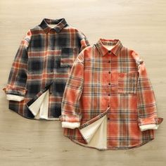 Women's Vintage Plaid Shirt Jacket Warm Fleece Fall Winter Jacket Plaid Long Sleeve Fleece Jacket For Winter, Plaid Fleece Jacket For Winter, Plaid Long Sleeve Fleece Jacket With Pockets, Plaid Fleece Jacket With Pockets, Plaid Fleece Jacket With Pockets And Long Sleeves, Winter Shacket With Fleece Lining For Cold Weather, Winter Fleece-lined Shacket For Cold Weather, Casual Button-up Fleece Jacket For Winter, Plaid Fleece Jacket With Pockets For Fall