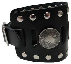 Hey, I found this really awesome Etsy listing at https://www.etsy.com/listing/237446002/indian-head-nickel-concho-handmade-black Punk Style Leather Strap Bracelets, Leather Punk Cuff Bracelet With Wrist Strap, Punk Leather Cuff Bracelet With Wrist Strap, Vintage Leather Bracelet With Rivets, Vintage Black Adjustable Watch Bands, Punk Leather Cuff Bracelet As Gift, Vintage Leather Wristband With Leather Strap, Adjustable Black Leather Steampunk Bracelet, Adjustable Leather Wristband With Rivets