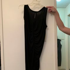 Black Maxi Dress. A Gift From England And Never Worn Black Ruched Midi Dress For Going Out, Black Maxi, Black Maxi Dress, Colorful Dresses, England, Maxi Dress, Size 6, Womens Dresses, Dresses