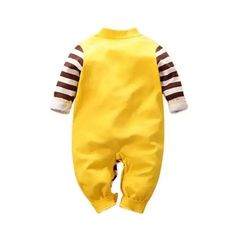 Adorable Baby Boy Giraffe Yellow Stitch Jumpsuit Product Details: Material: 100% CottonProduct Type: JumpsuitClosure Type: Snap ButtonSeason: Spring & FallSleeve Length: Full Introducing our adorable baby boy giraffe yellow stitch jumpsuit. Made from high-quality materials, this jumpsuit is perfect for your little munchkin. The perfect outfit for playdates, park visits or even for everyday wear, our giraffe jumpsuit comes with a cute giraffe design that will make your baby look absolutely adorab Yellow Stitch, Yellow One Piece, Giraffe Design, King Of The Jungle, The Giraffe, Cute Giraffe, Giraffe Print, Adorable Baby, High Collar