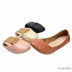 Lasaky - Wool Patterned Flat Sole Loafers with Soft Cushioned Insole in Solid Colors and Curvy Edges Casual Non-slip Ballet Flats With Flat Heel, Casual Synthetic Ballet Flats With Round Toe, Non-slip Synthetic Flats, Non-slip Closed Toe Synthetic Flats, Lace Bridal Shoes, Sheep Pattern, Flats Boat, Egg Roll, Flats Patterns